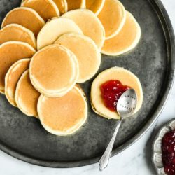 pikelets with jam