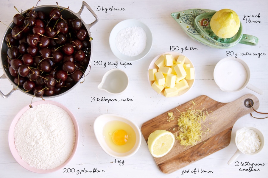 ingredients for cherry pie