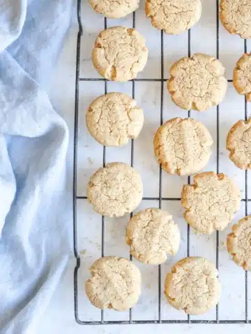 tahini almond cookies