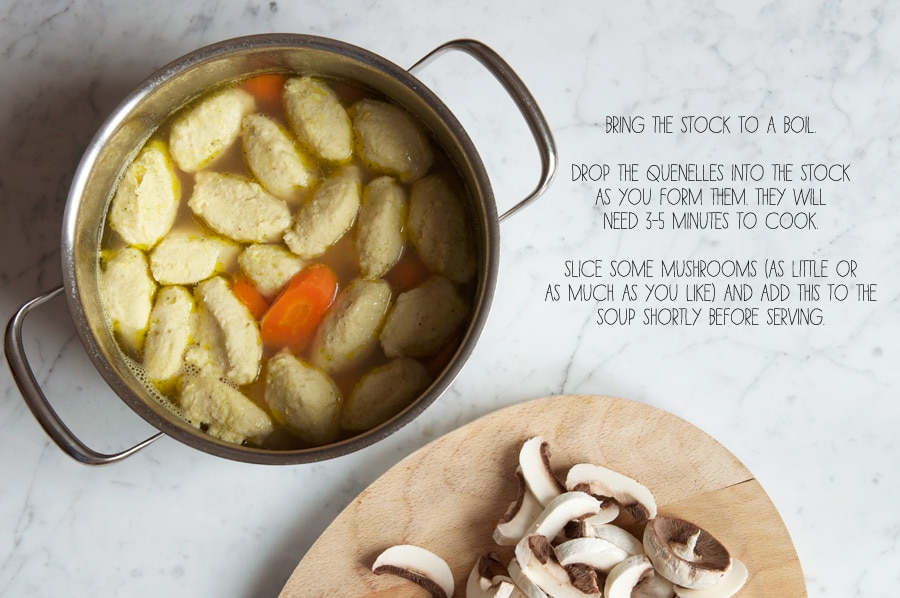 step by step photos for making chicken dumpling soup
