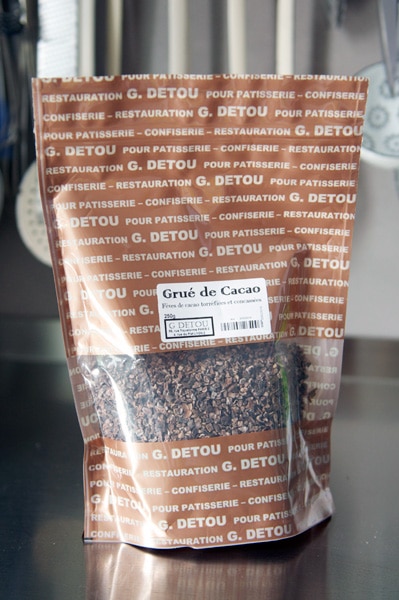 {Cocoa nibs from G. Detou in Paris}