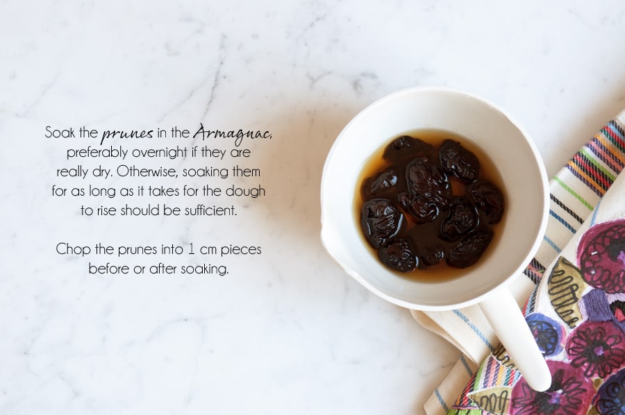 bowl of prunes soaked in armagnac