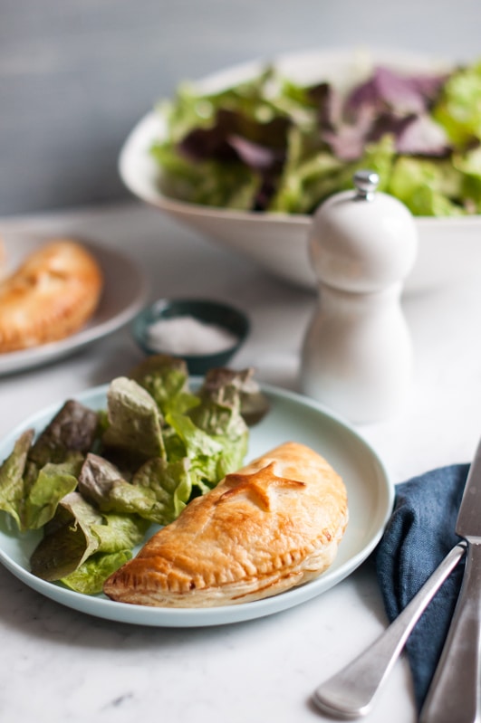 {Ham & Vegetable Pastry Puffs}
