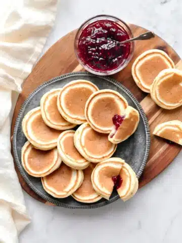 jam-filled pikelets