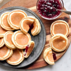 jam-filled pikelets
