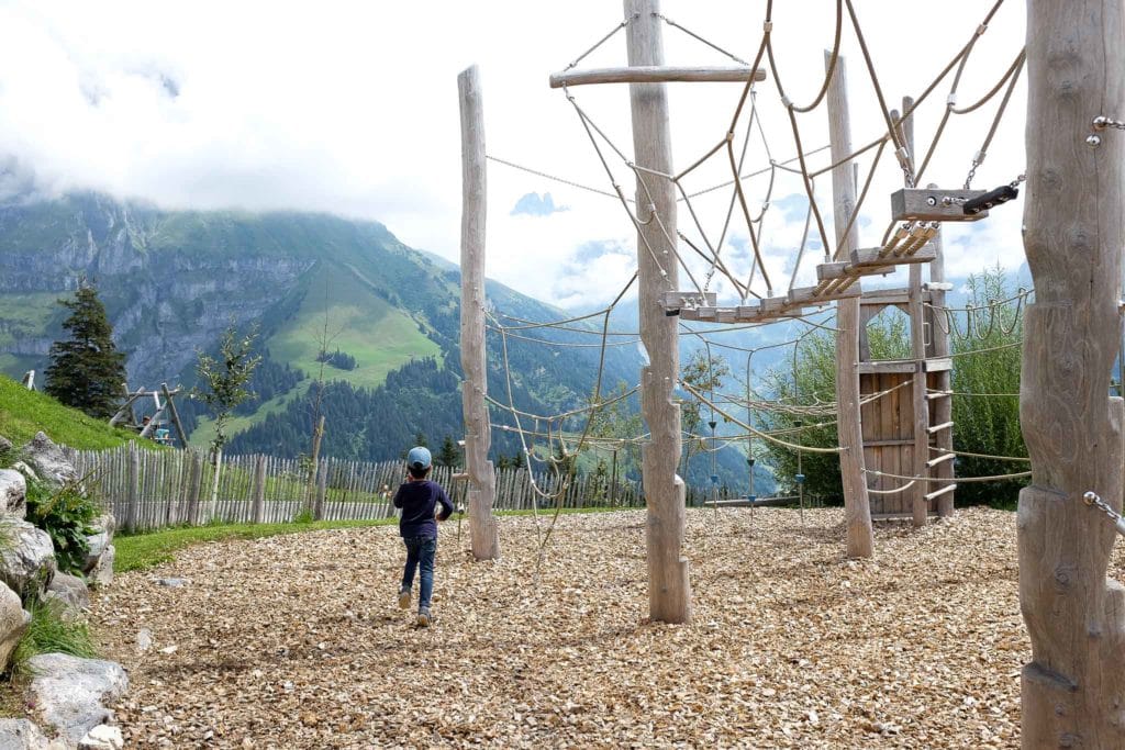 climbing playground at brunni engelberg switzerland