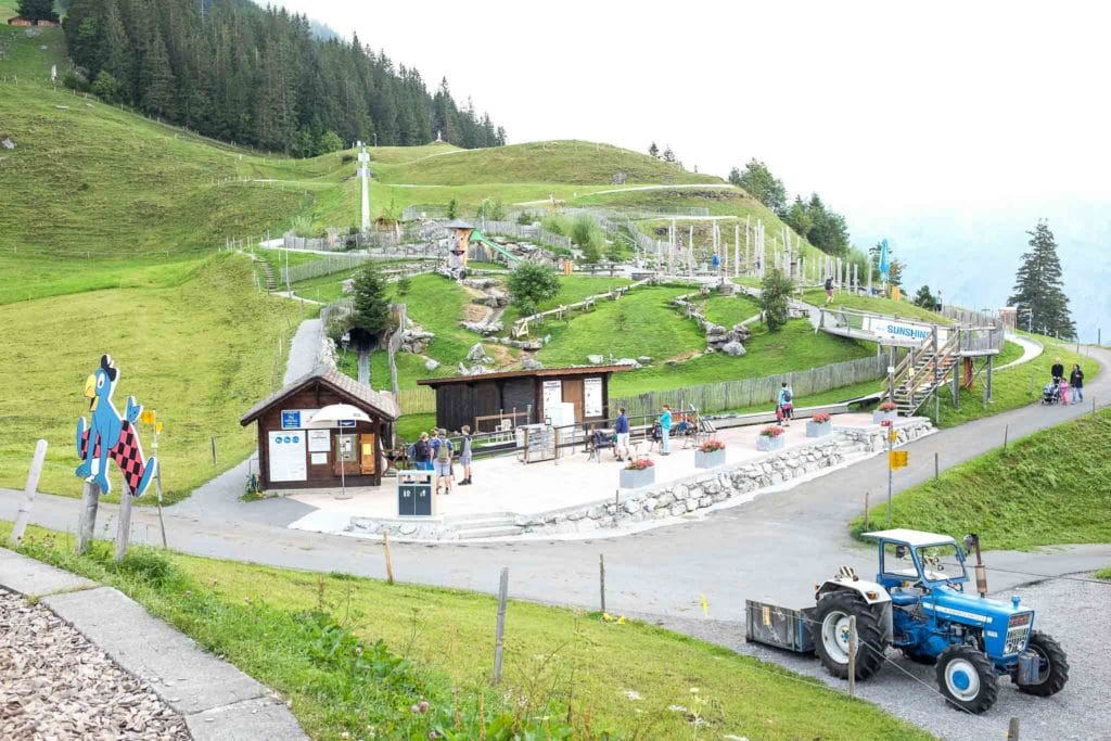 view of the playground at Brunni engelberg