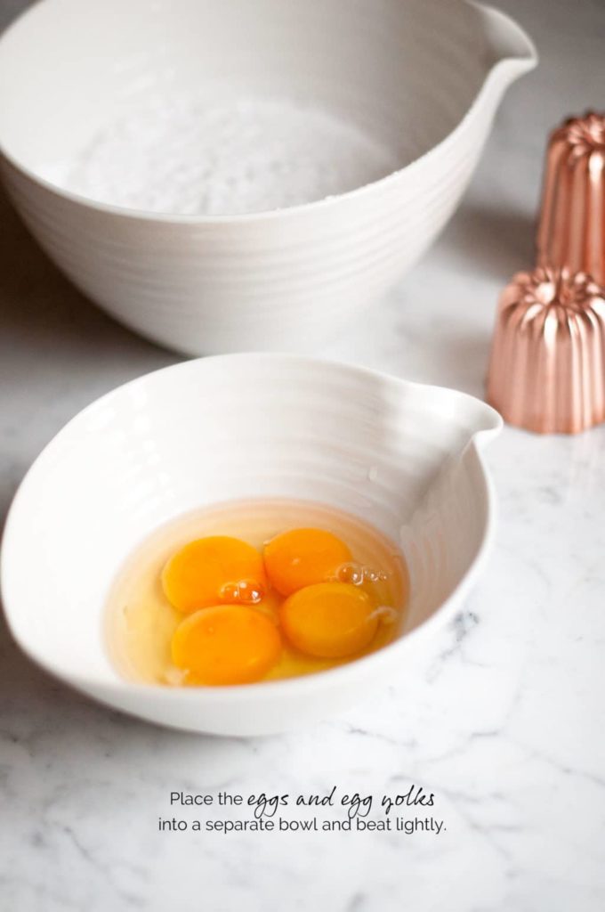 white bowl with 4 eggs