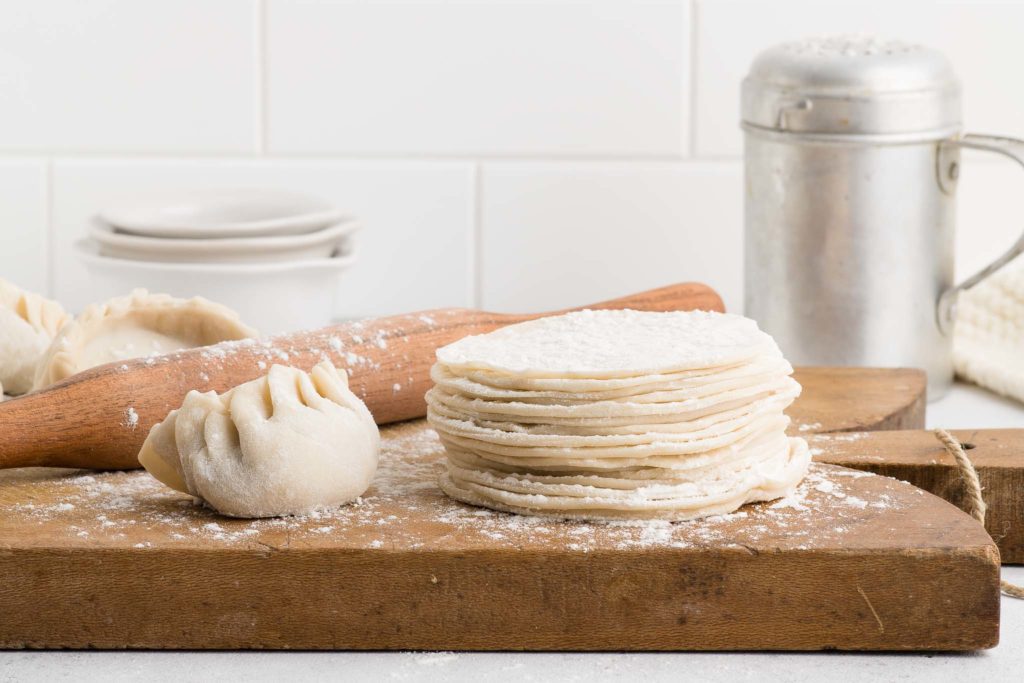 Homemade Dumpling Wrappers with step-by-step photos