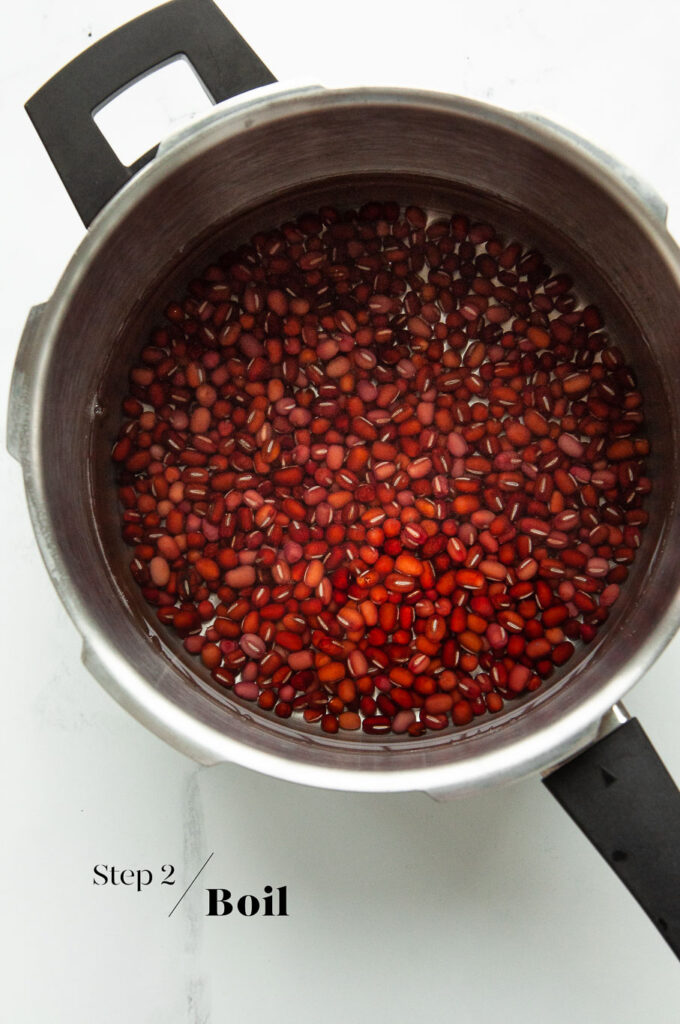cooking azuki beans in pressure cooker