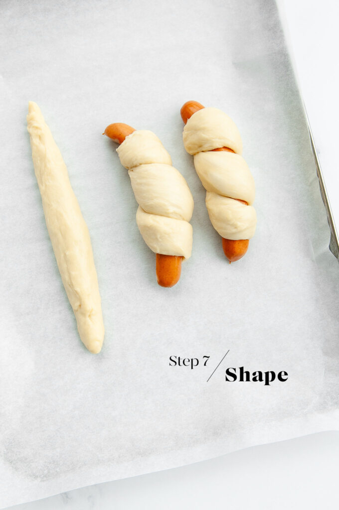 making chinese hot dog buns