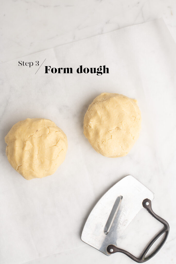dough for linzer cookies