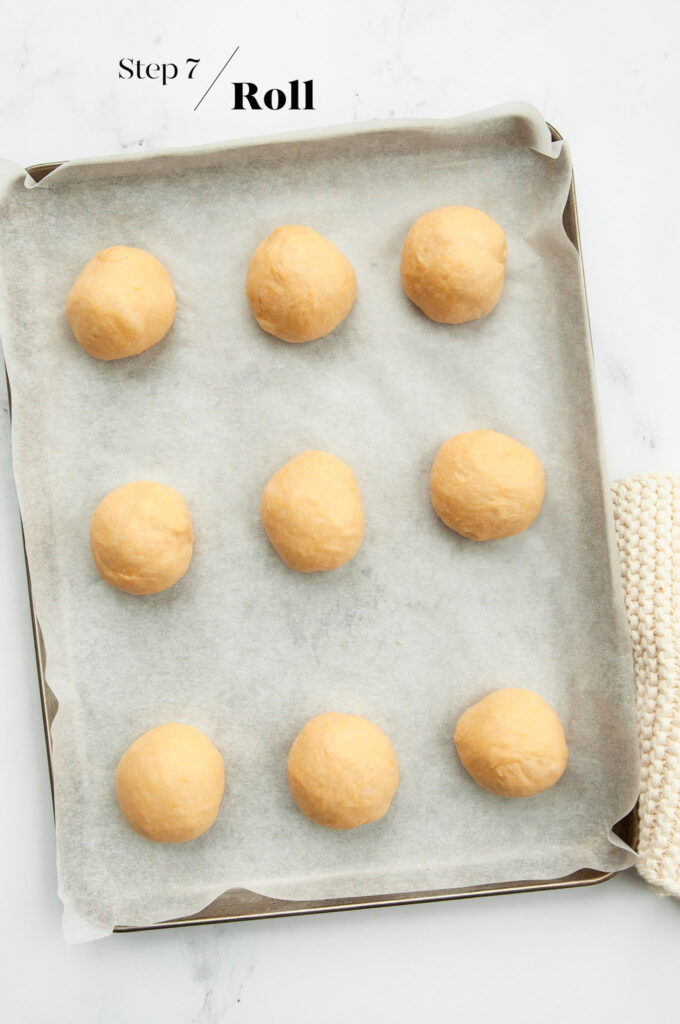 pumpkin dough rolled into balls