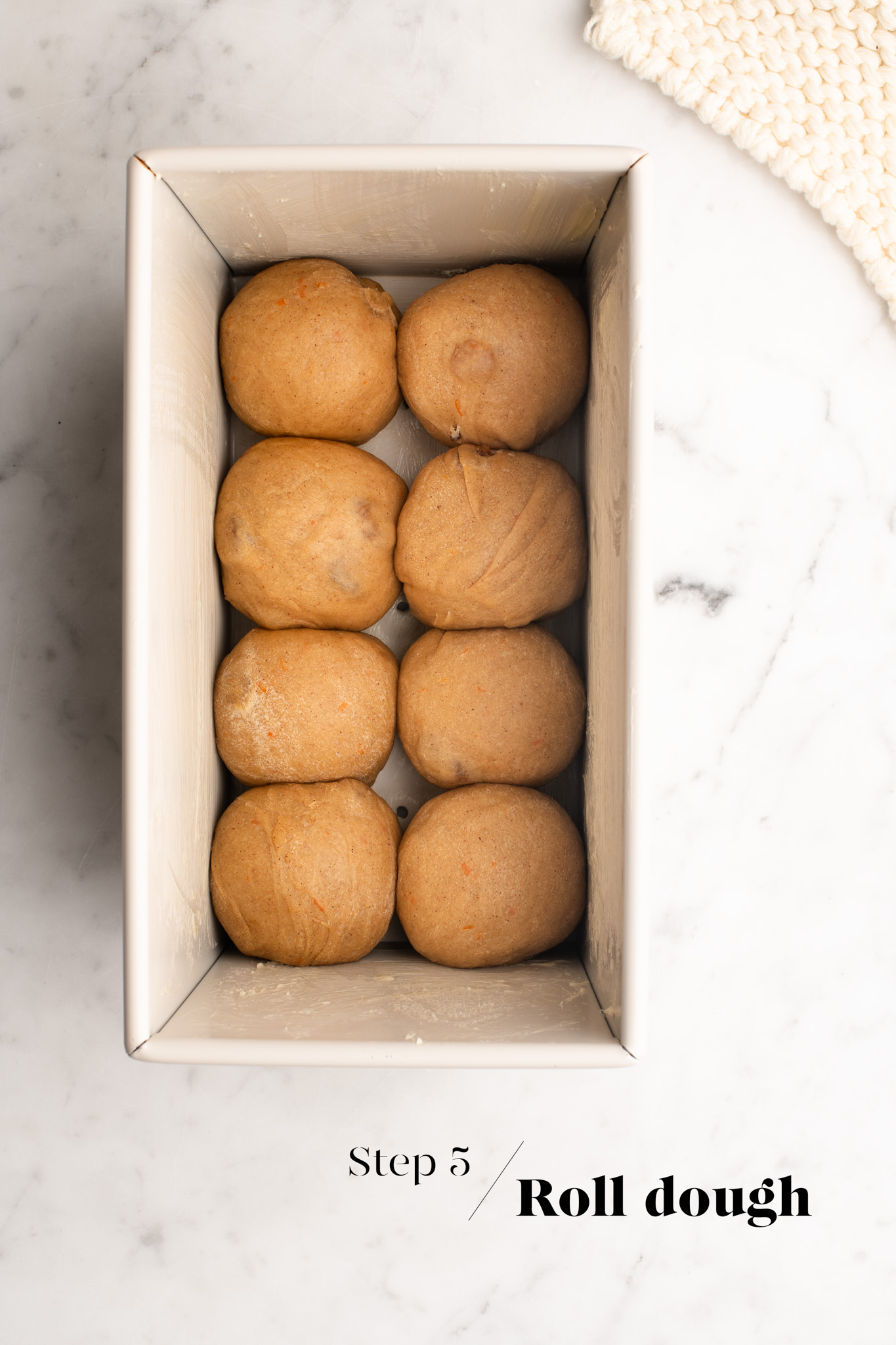 hot cross bun loaf dough in loaf pan