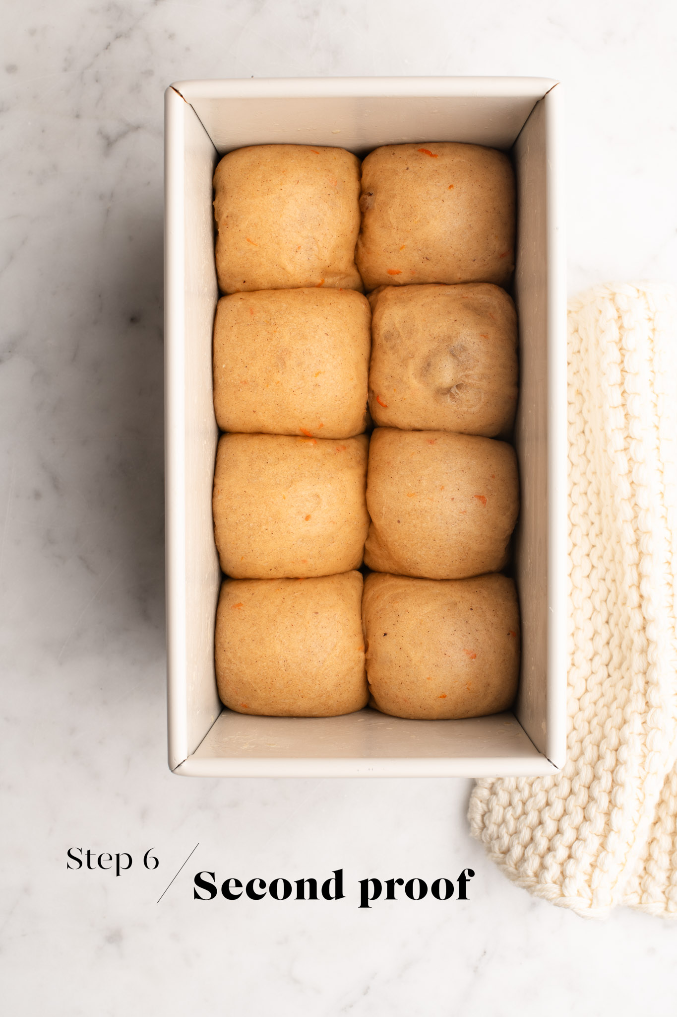 hot cross bun loaf before baking