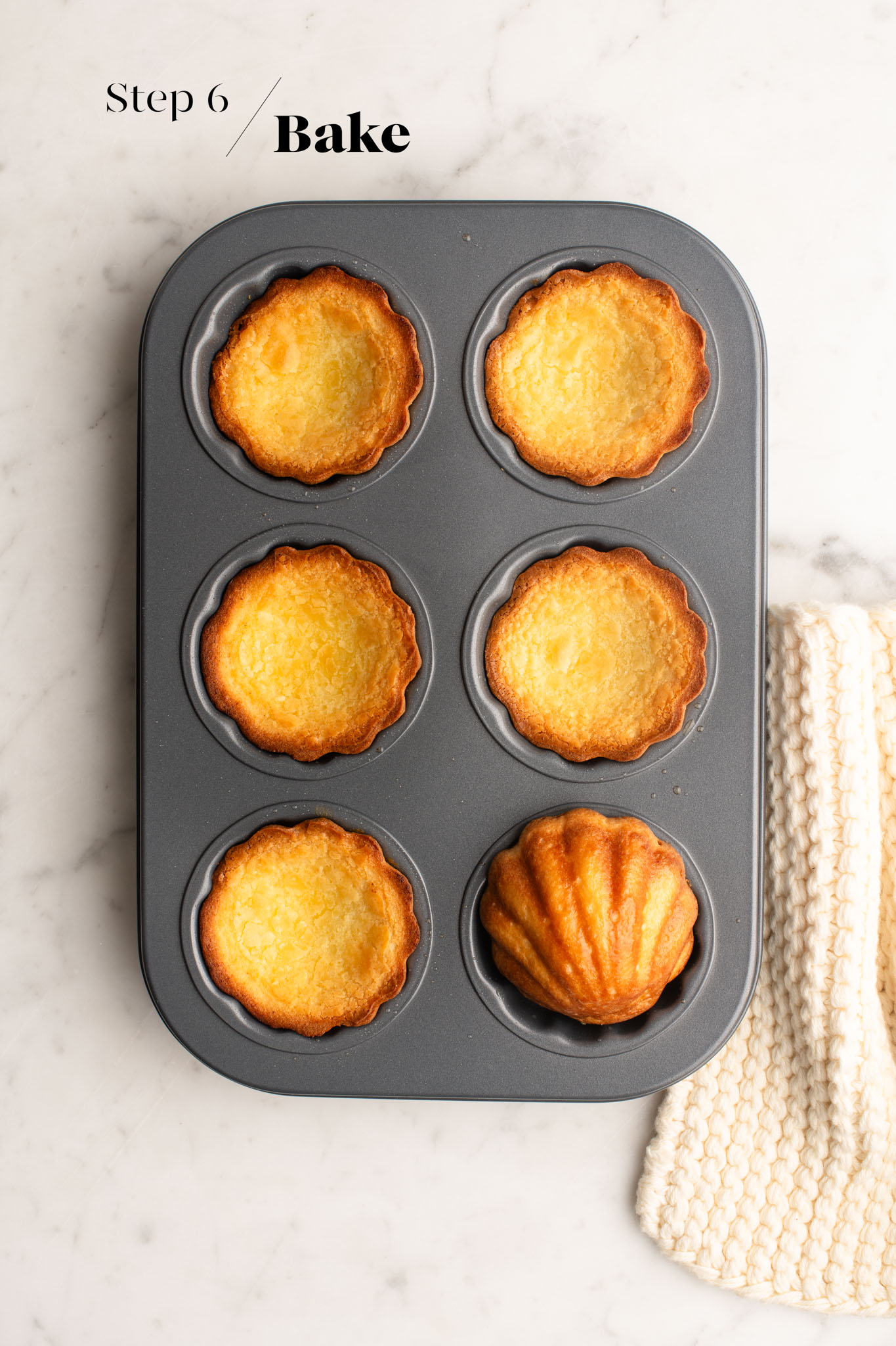 baked shanghai butter mochi in baking tin