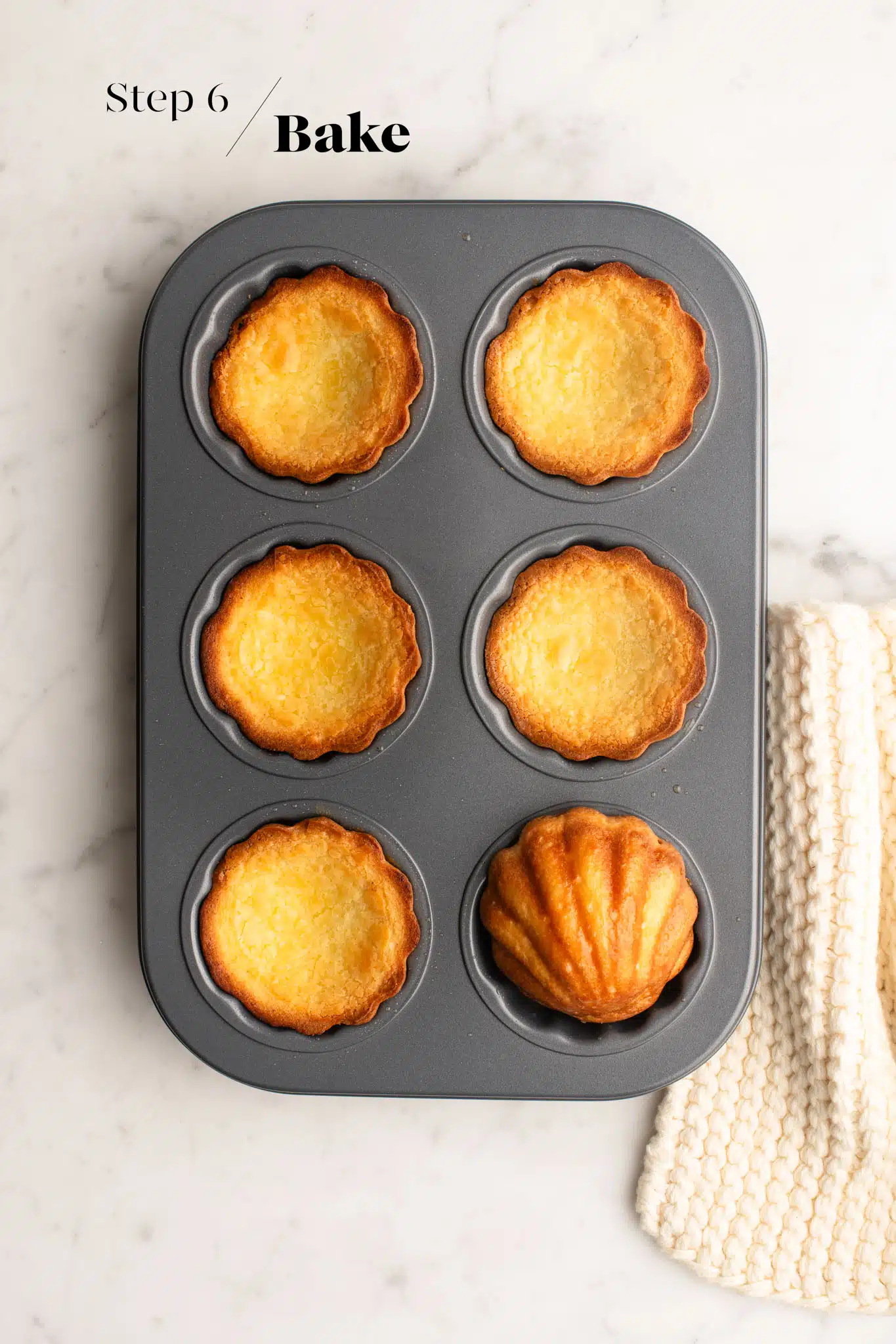 baked shanghai butter mochi in baking tin