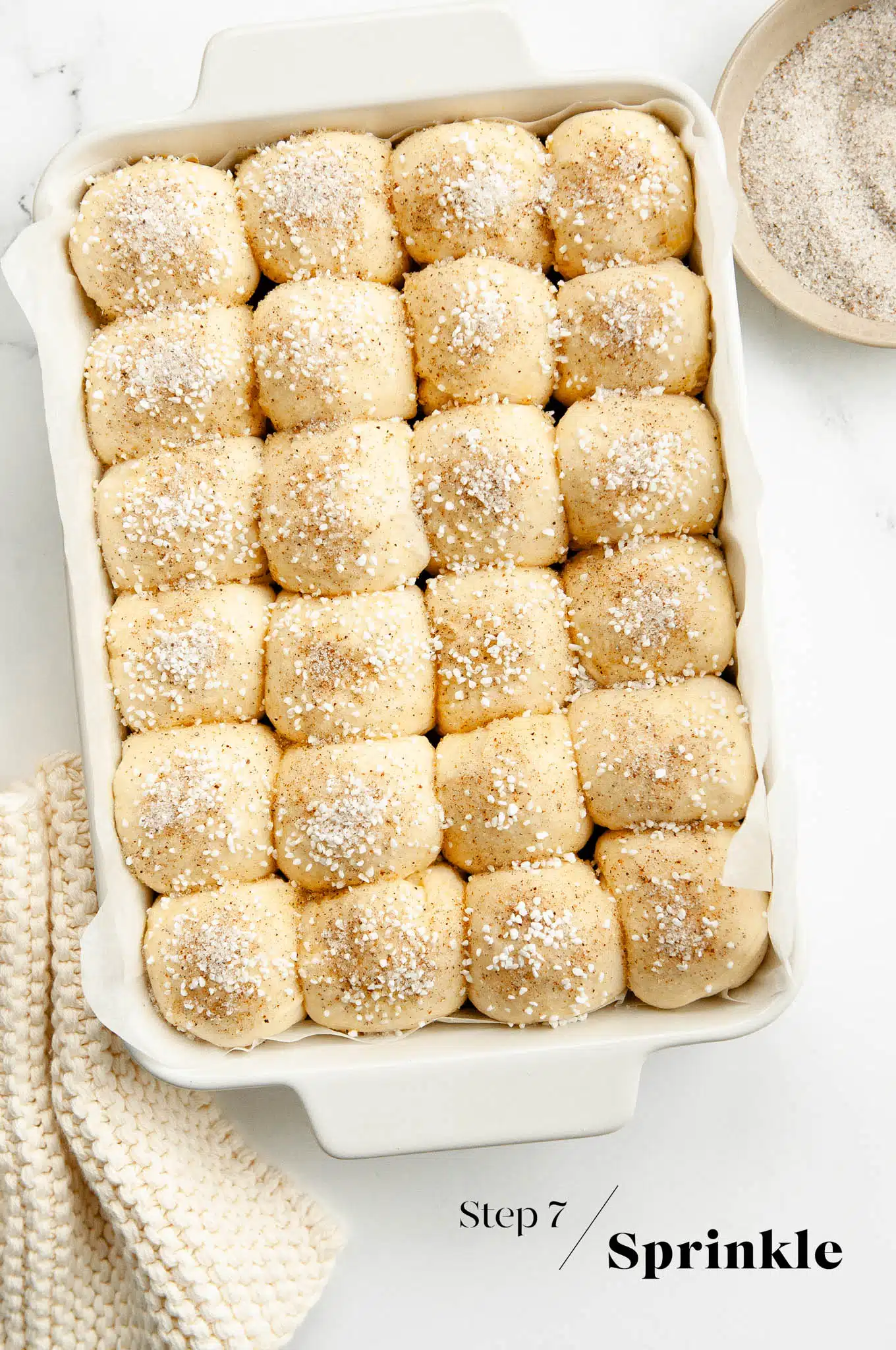mini cardamom buns before baking