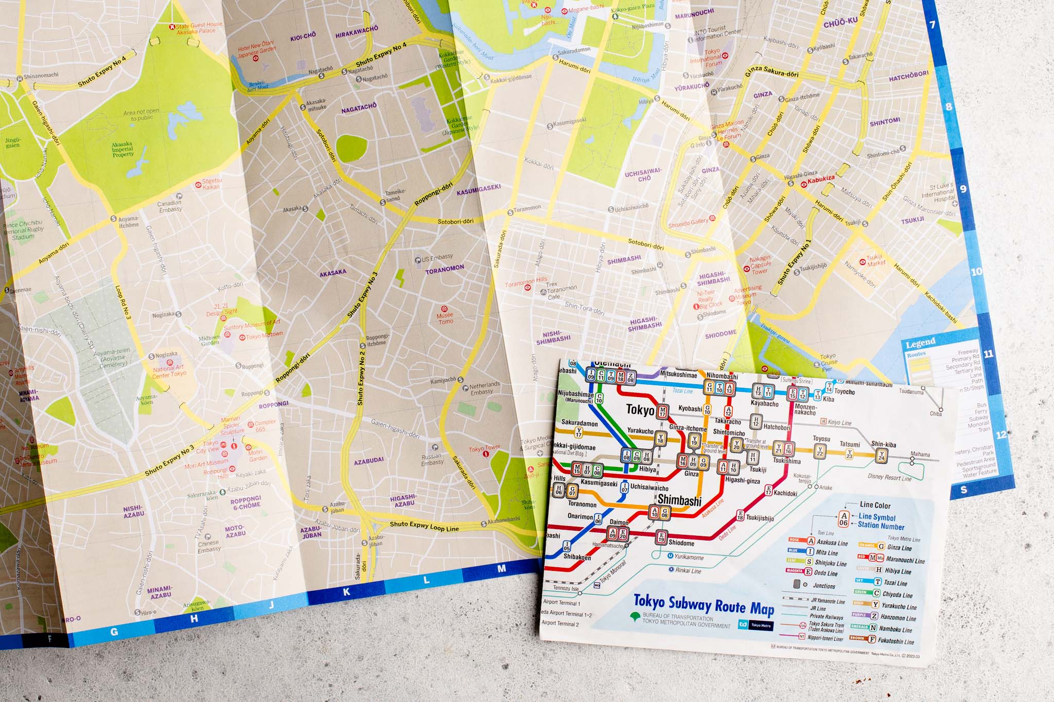 maps of tokyo